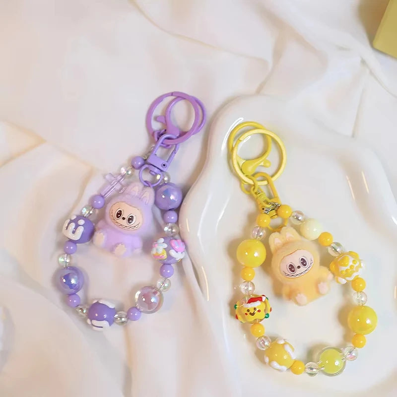 Handmade Labubu keychain for keys, bags, or gifts