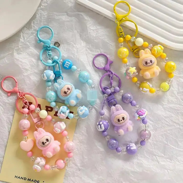 Handmade Labubu keychain for keys, bags, or gifts